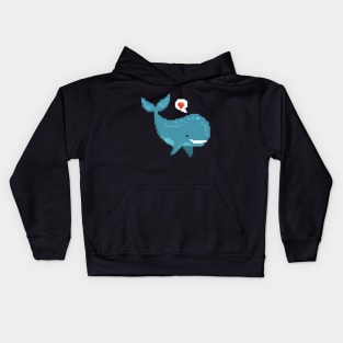 loving whale Kids Hoodie